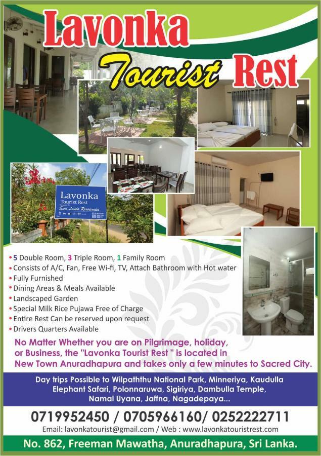Lavonka Tourist Rest Hotell Anuradhapura Exteriör bild
